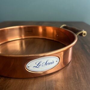 Le Servir Copper Serveware Pan